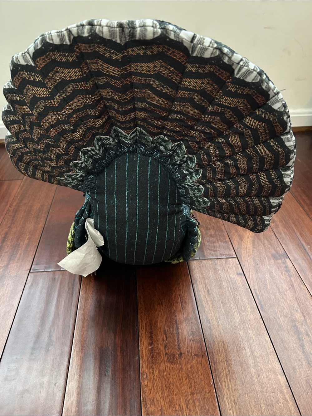 John Derian Beaded Turkey Pillow, NWT, 16 inches x 16 inches x 13 inches - Picture 6 of 8